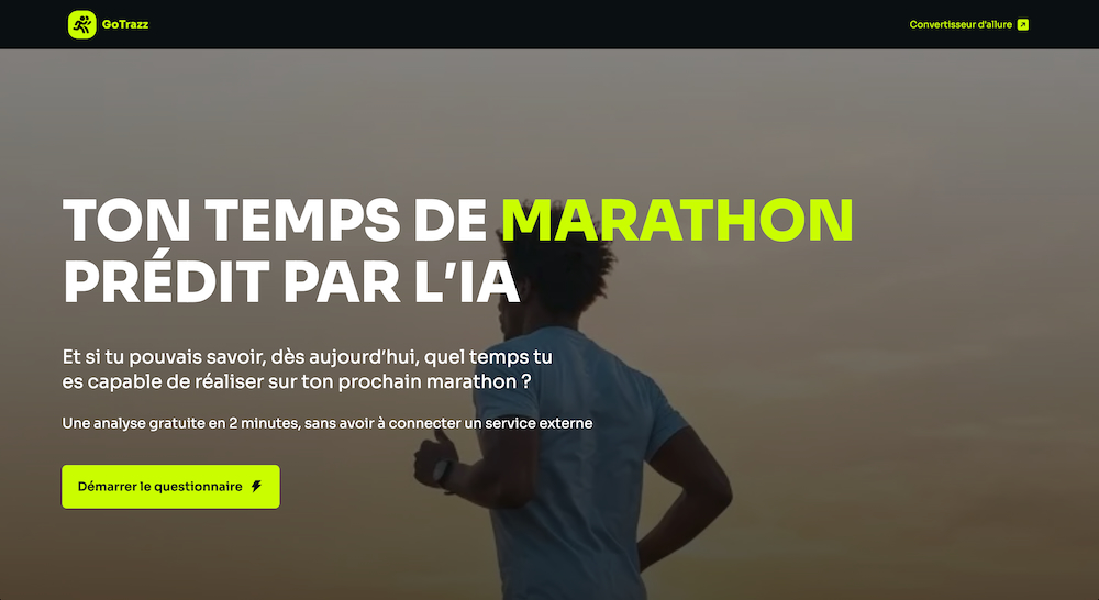 Temps de marathon prédit par l’IA